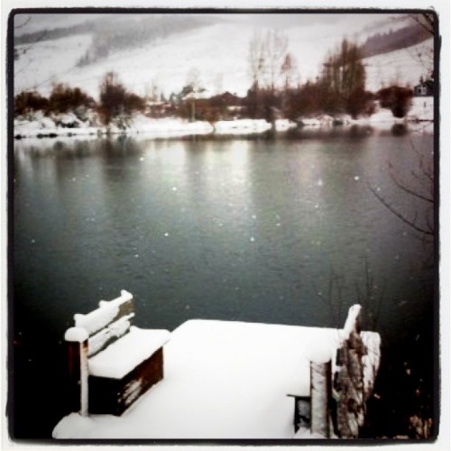 Snow on the Blue River